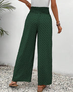 Lisette Hose mit weitem Bein und geometrischem Druck