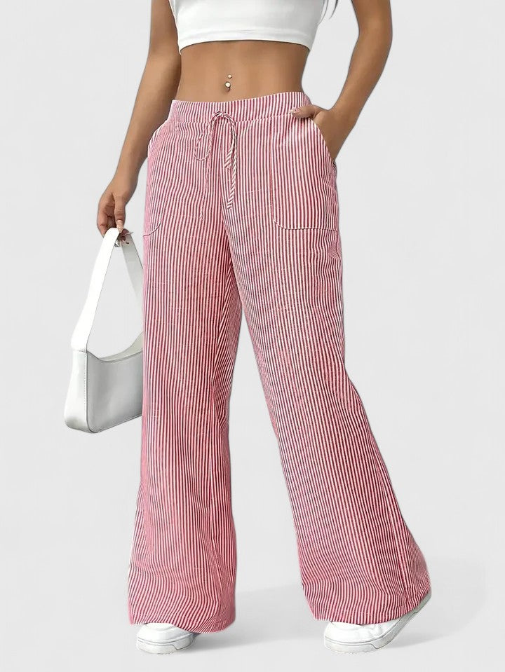 Bequeme Weite Hose mit Eleganten Details