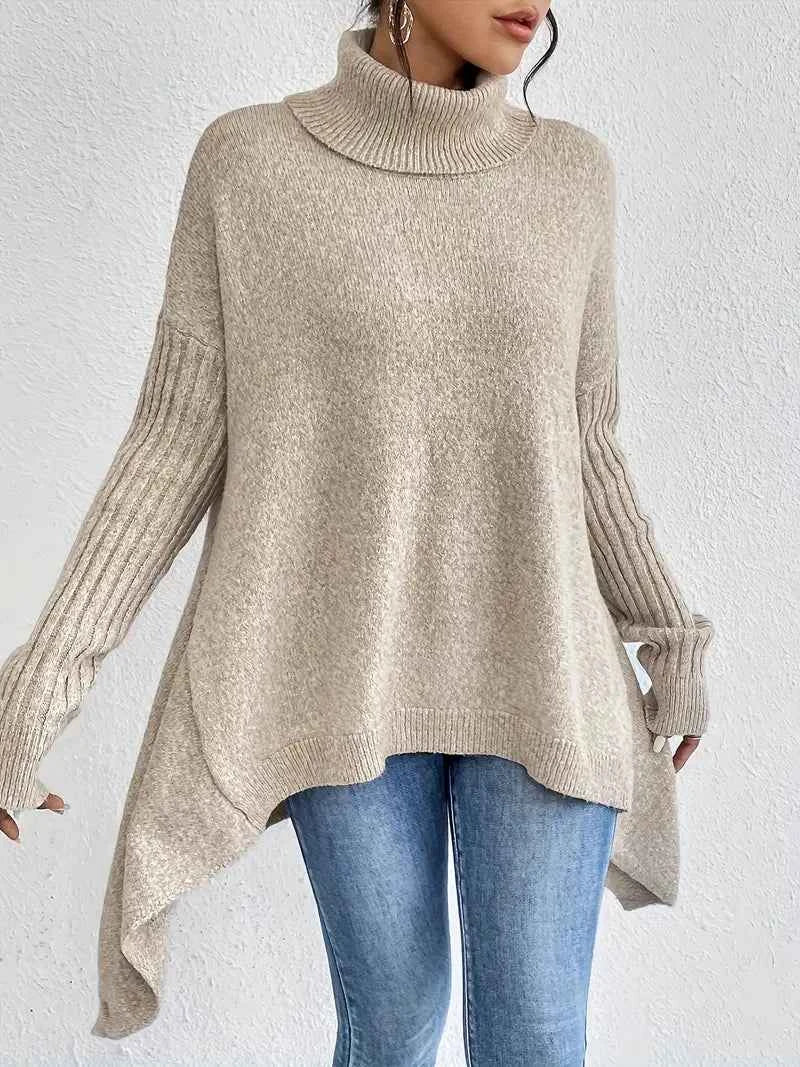Eleganter Unisex Rollkragenpullover für jeden Anlass Damen