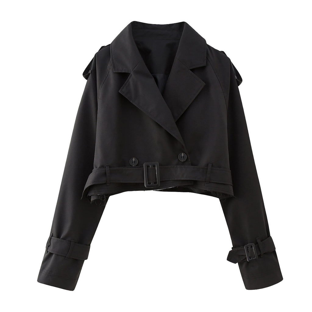 Karla | Stilvoller und vielseitiger kurzer Trenchcoat