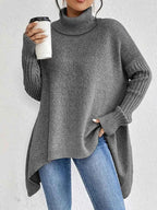 Eleganter Unisex Rollkragenpullover für jeden Anlass Damen