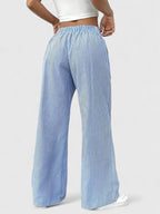 Bequeme Weite Hose mit Eleganten Details