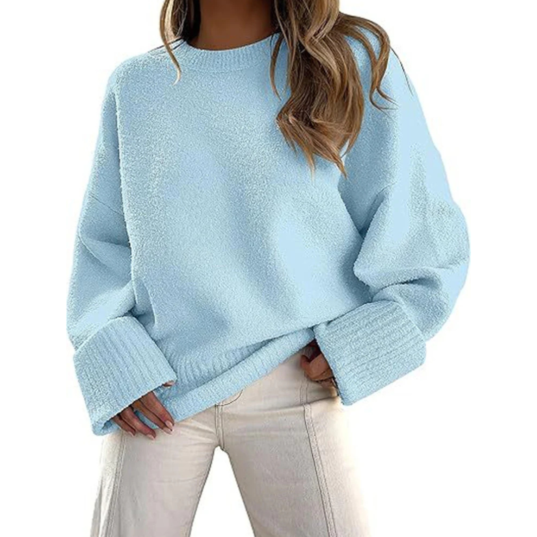 Gemützlicher Oversize-Flausch-Strickpullover - wolkenweicher Komfort, lockere Passform