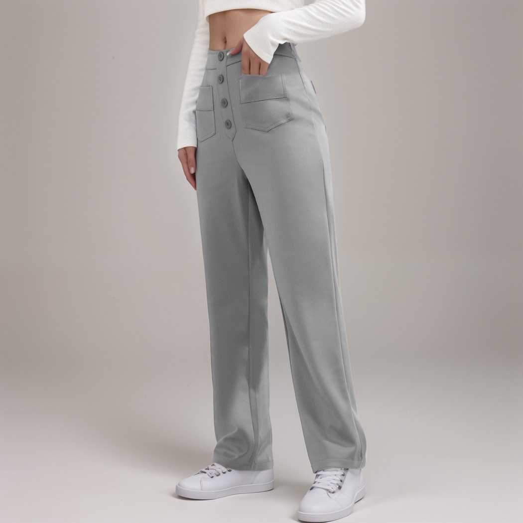 Elastische Hose mit hoher Taille