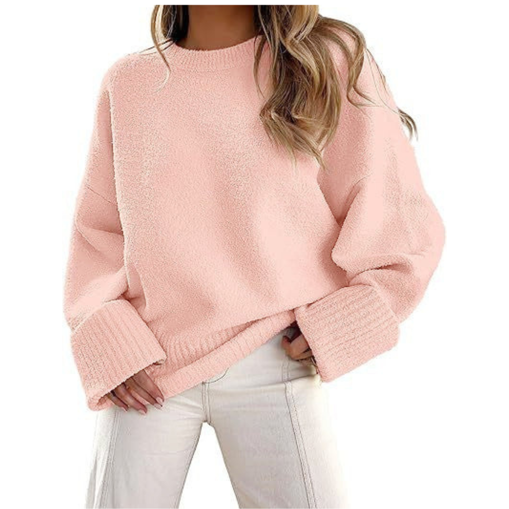 Gemützlicher Oversize-Flausch-Strickpullover - wolkenweicher Komfort, lockere Passform
