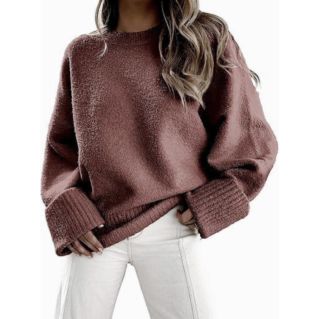 Gemützlicher Oversize-Flausch-Strickpullover - wolkenweicher Komfort, lockere Passform