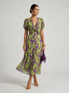 Michaela | Midikleid mit Blumenmuster