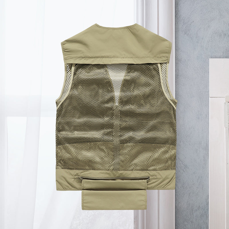 Livia | Weste mit Mehrtaschendesign und Netzfutter
