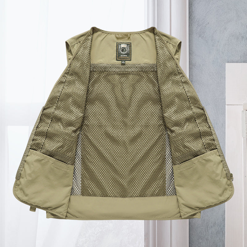 Livia | Weste mit Mehrtaschendesign und Netzfutter