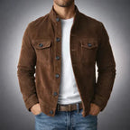 Knopflederjacke für Herren