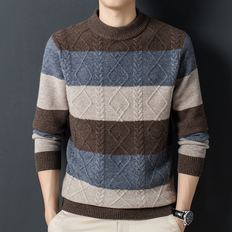 Eleganter Jacquard-Pullover für wohlige Wärme an kalten Tagen