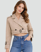 Emma | Kurzer, taillierter Trenchcoat
