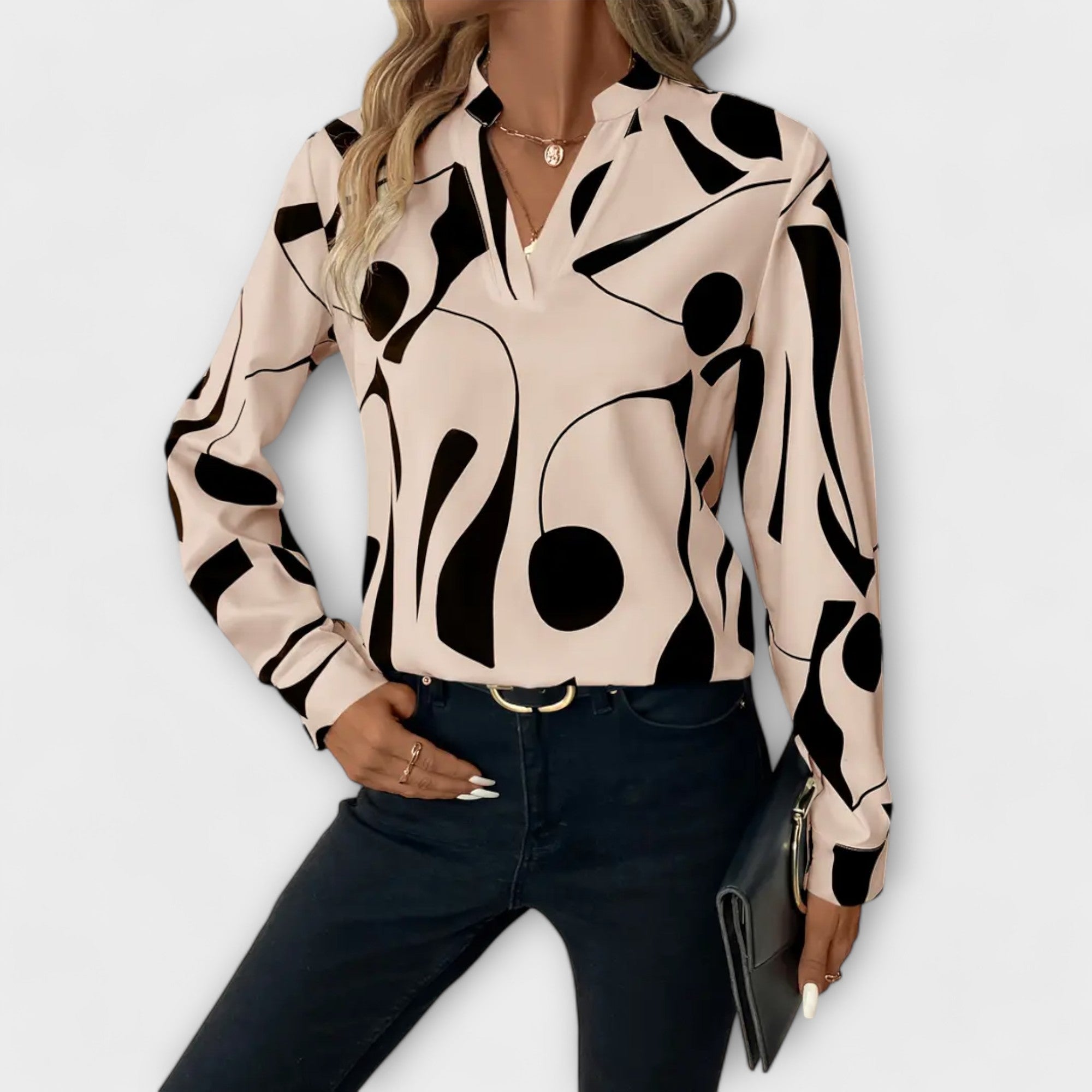 Zaylith | Elegante V-Ausschnitt-Bluse