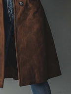 Claudia | Langer taillierter Trenchcoat mit zeitlosem zweireihigem Stil