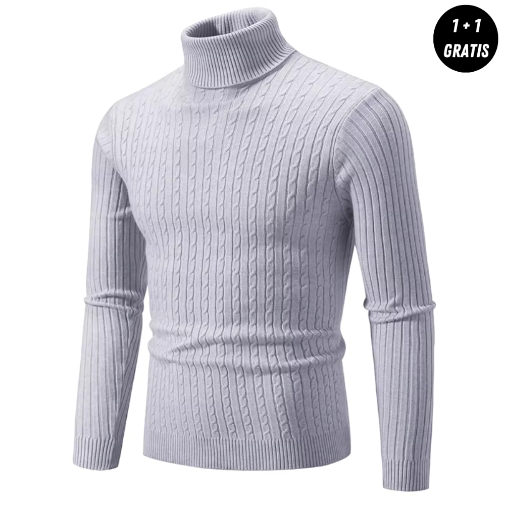 Gemütlicher Rollkragen-Strickpullover