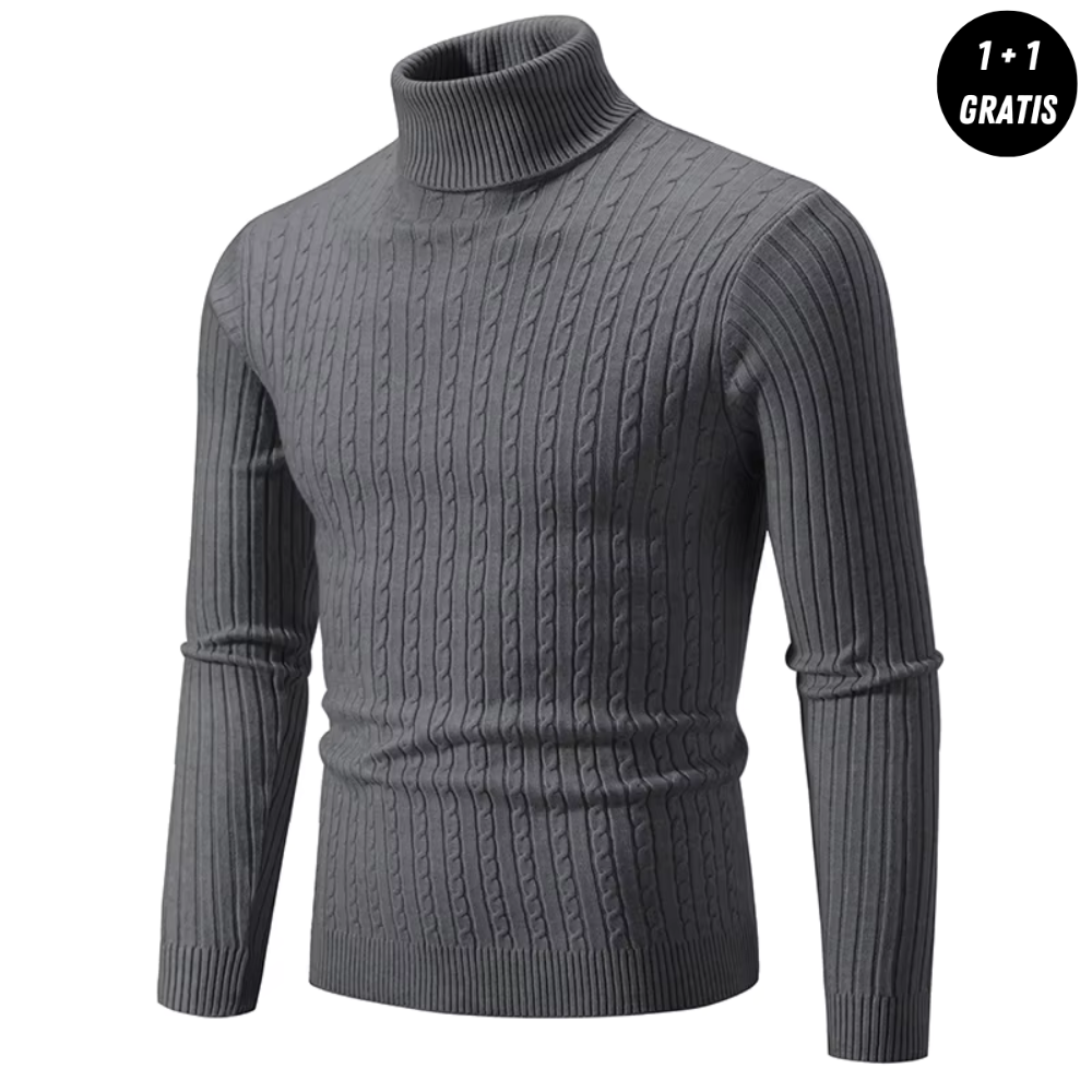 Gemütlicher Rollkragen-Strickpullover