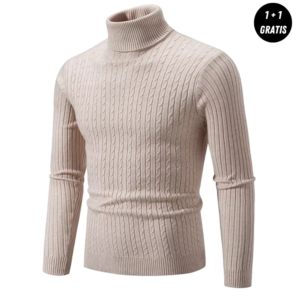 Gemütlicher Rollkragen-Strickpullover