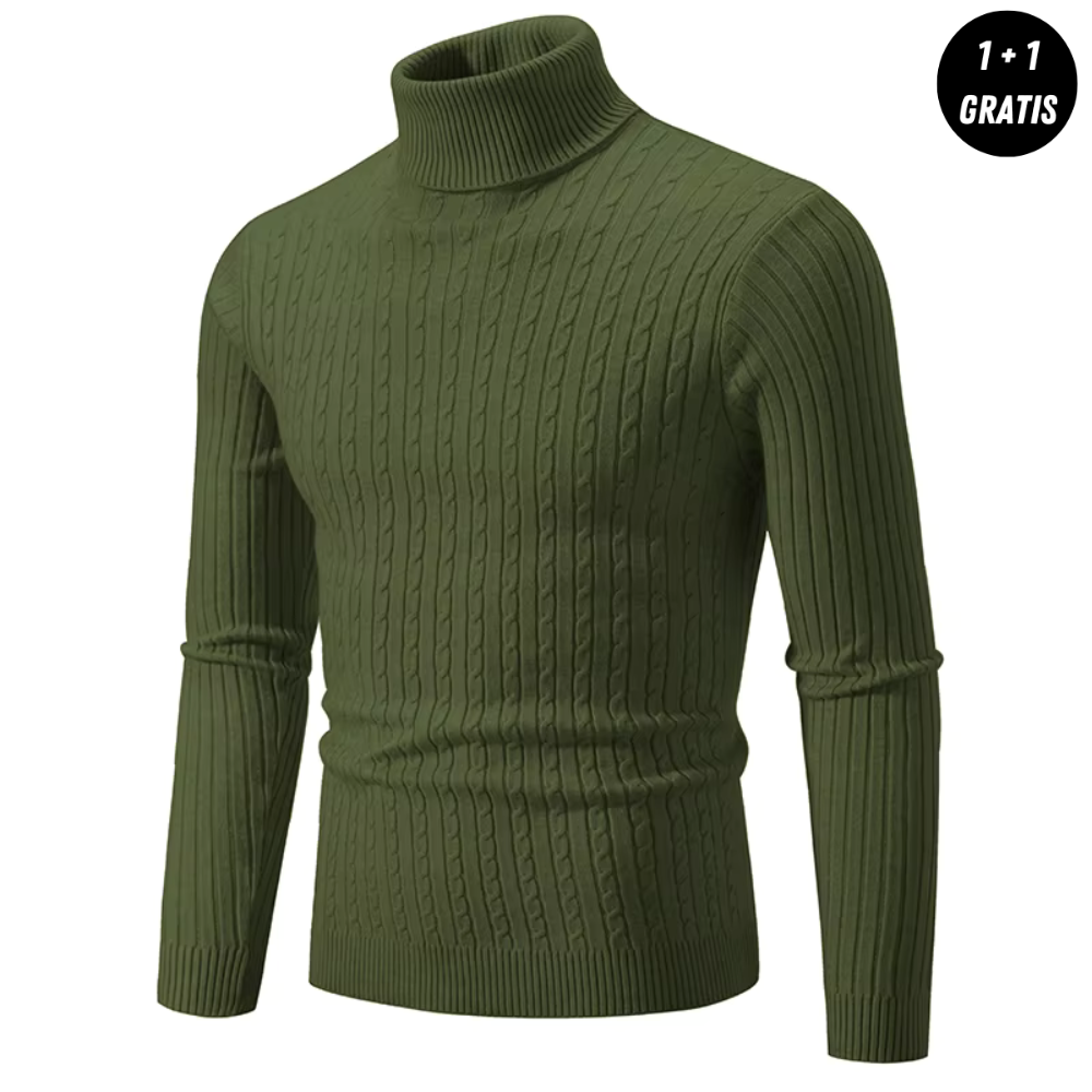 Gemütlicher Rollkragen-Strickpullover