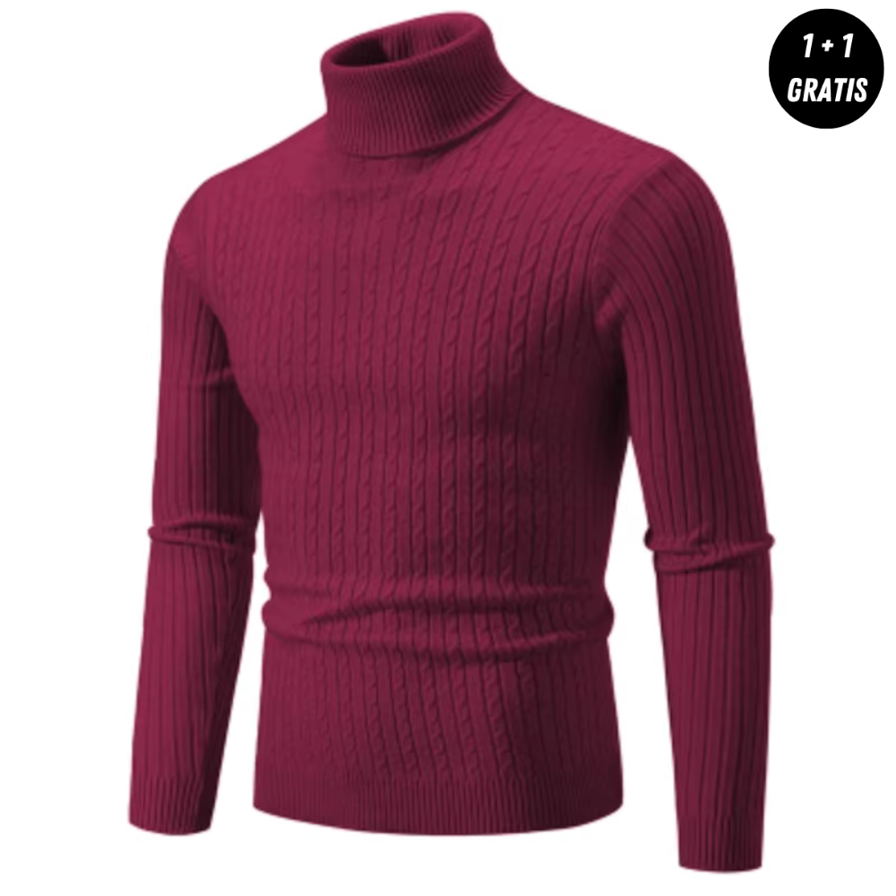 Gemütlicher Rollkragen-Strickpullover