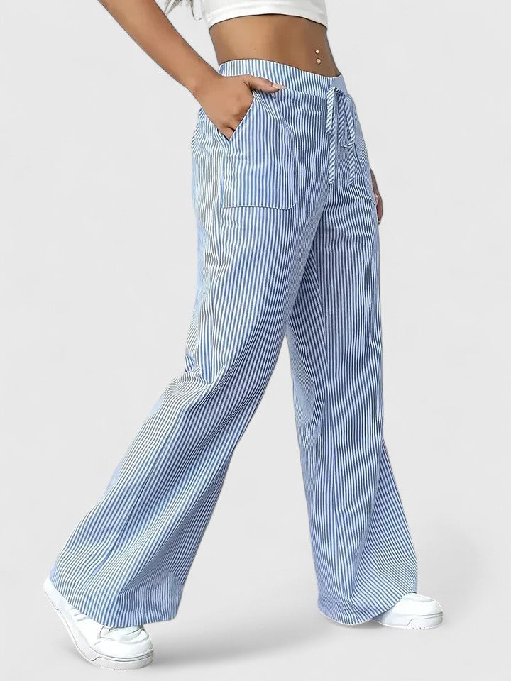 Bequeme Weite Hose mit Eleganten Details