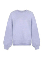 Strickpullover mit Drop-Shoulder, Rundhals und Schlitzsaum - Chic und gemütlich