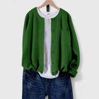 Eleganter lässiger Cardigan mit Knöpfen Damen