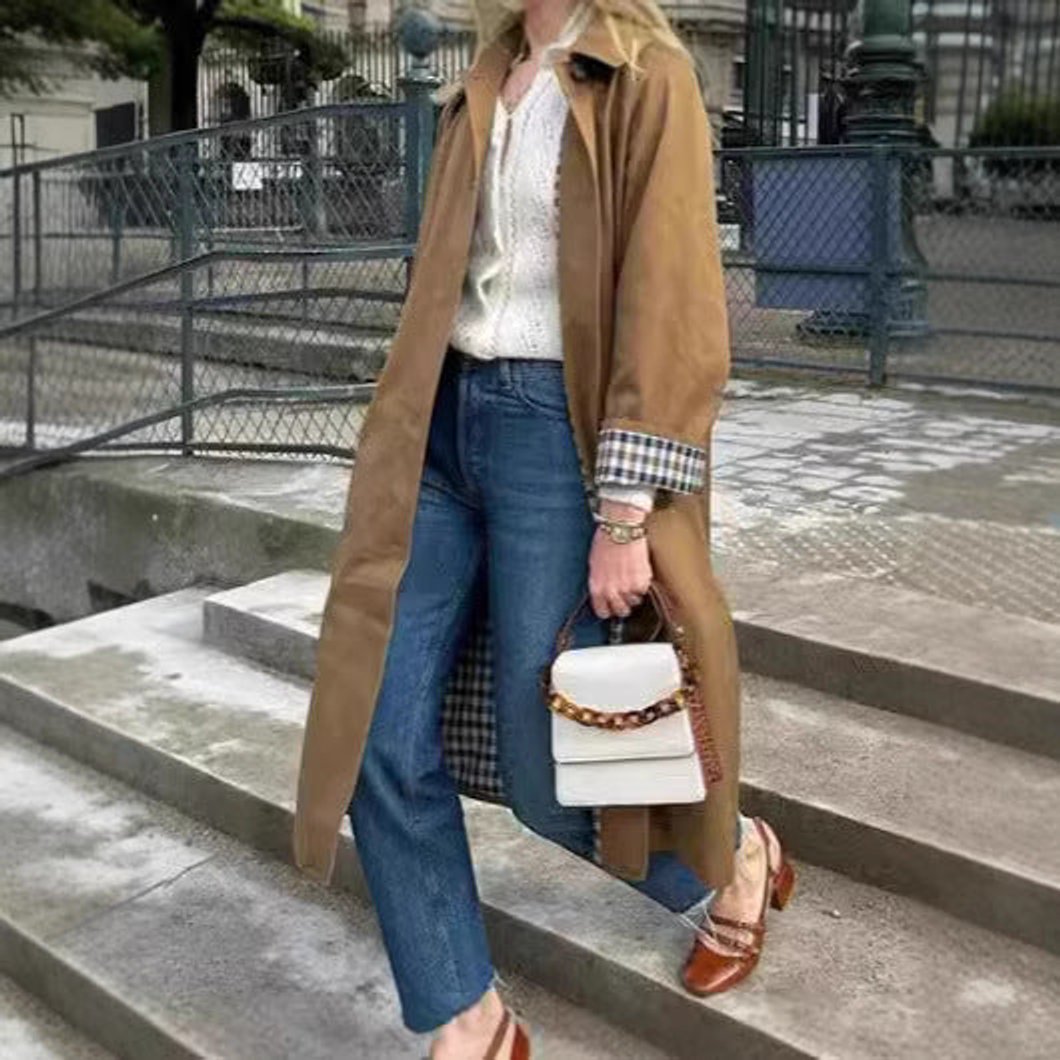 Kristin | Lässiger und übergroßer Trenchcoat