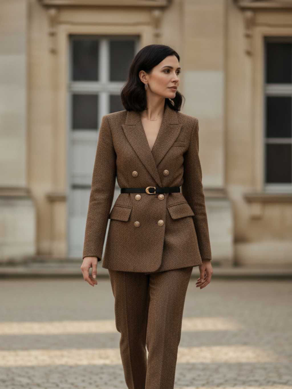 Zweireihiger Tweed