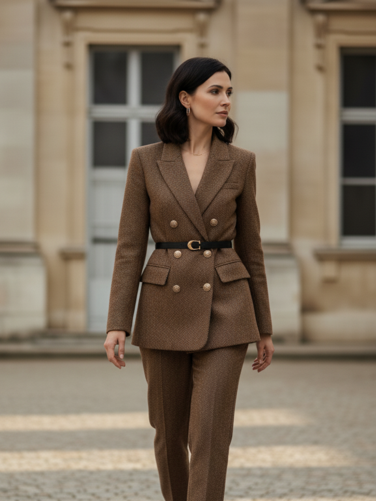 Zweireihiger Tweed