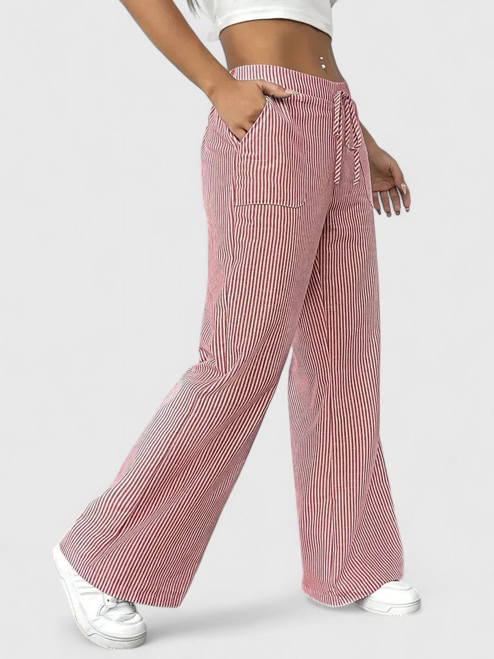 Bequeme Weite Hose mit Eleganten Details