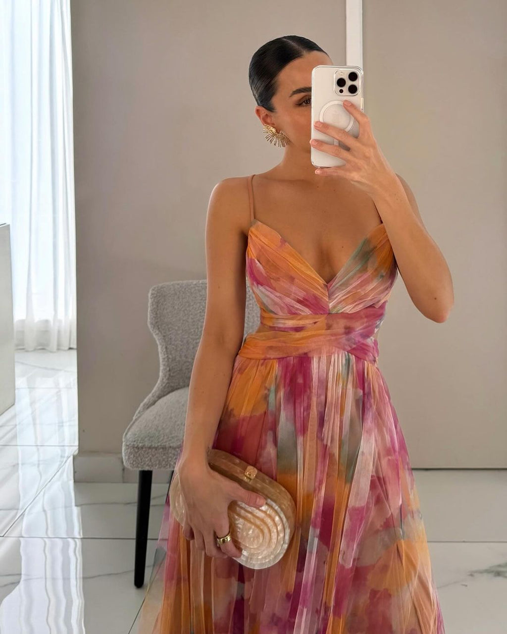 Mandy | Zauberhaftes Maxikleid mit Blumenprint