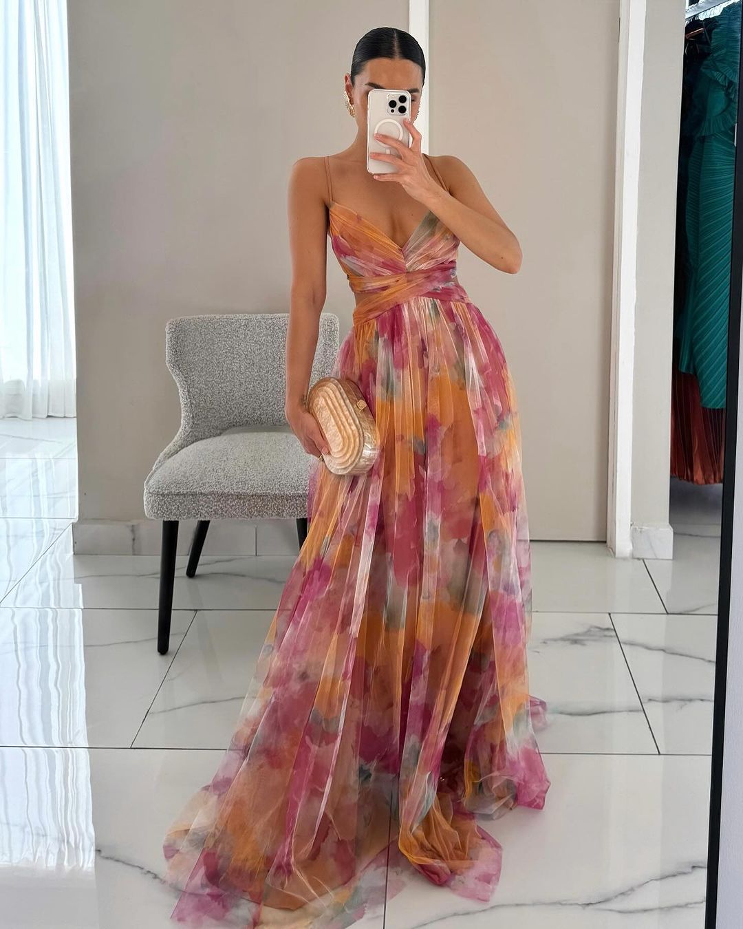Mandy | Zauberhaftes Maxikleid mit Blumenprint