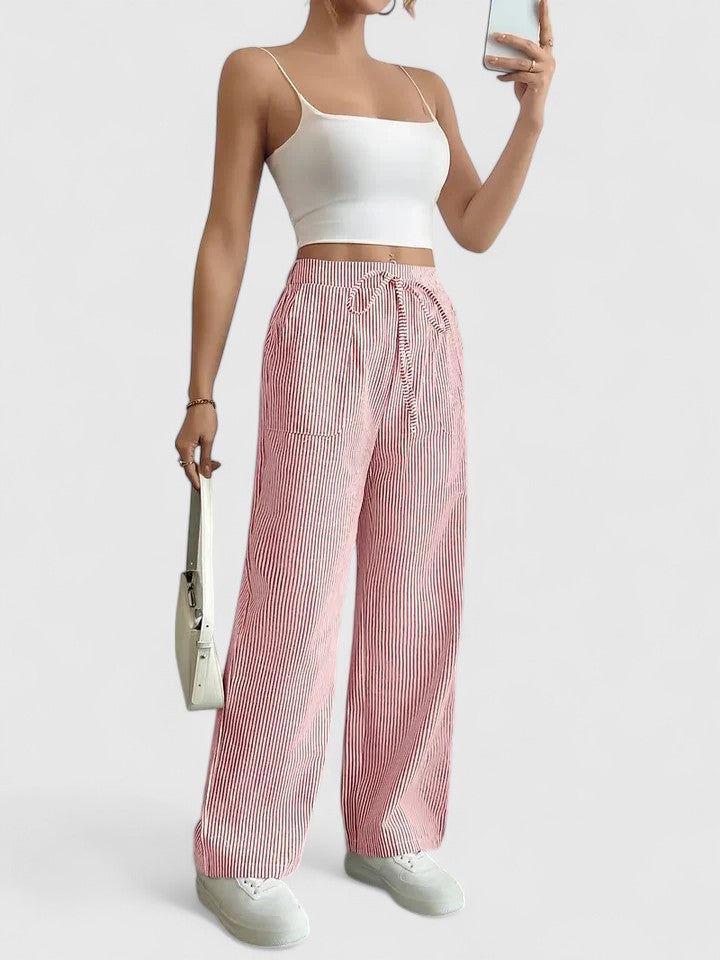 Bequeme Weite Hose mit Eleganten Details