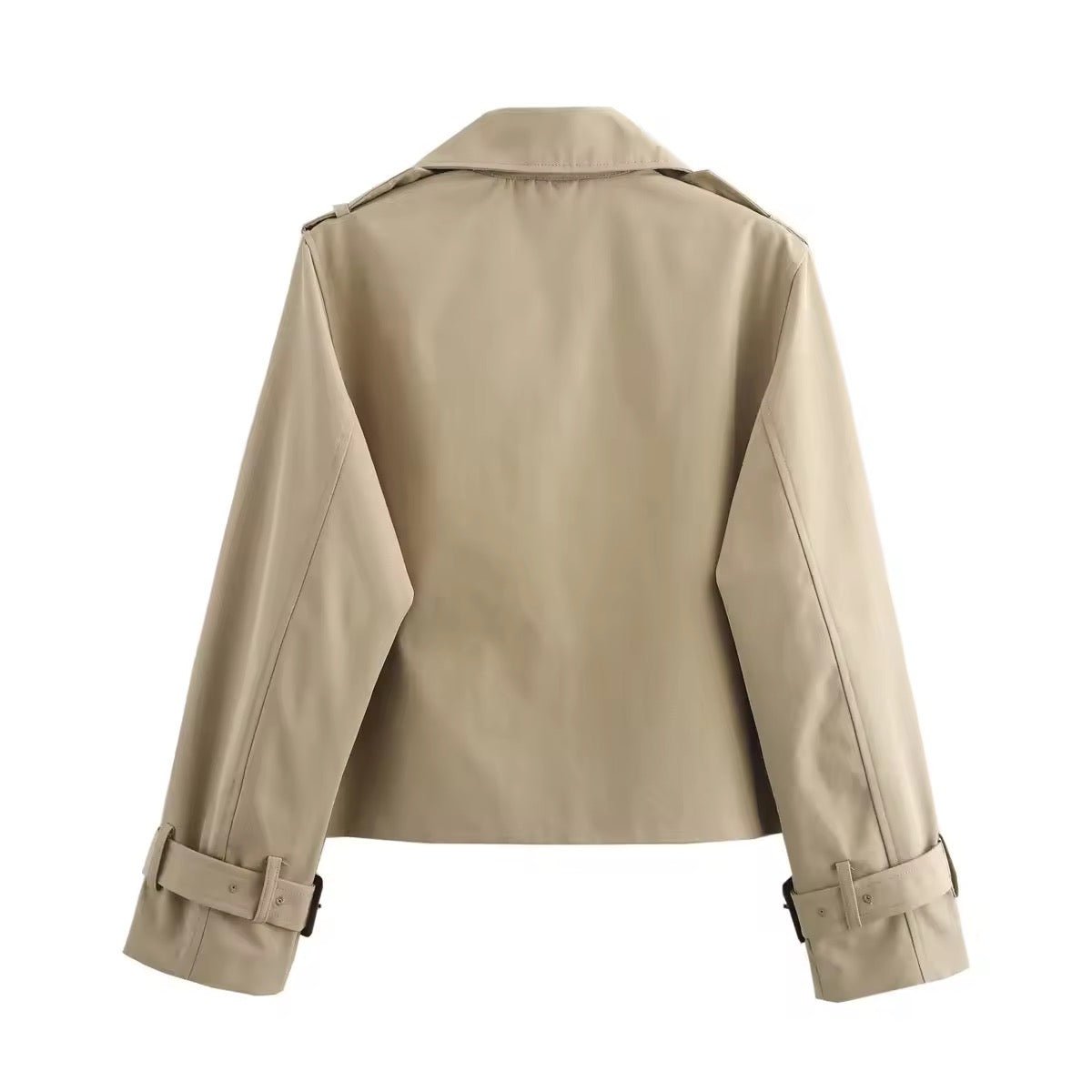 Isabelle | Eleganter kurzer zweireihiger Trenchcoat