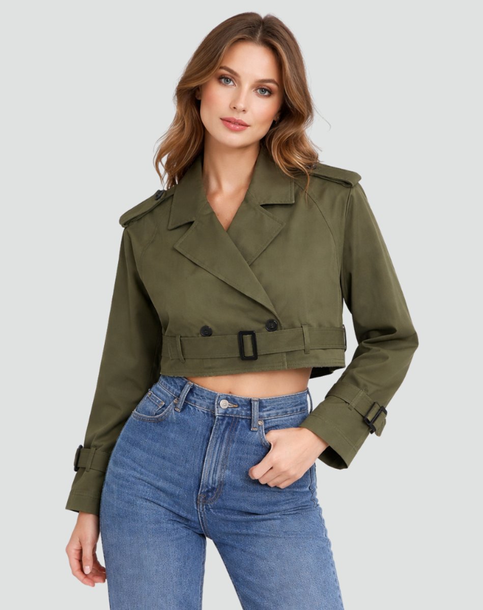 Emma | Kurzer, taillierter Trenchcoat