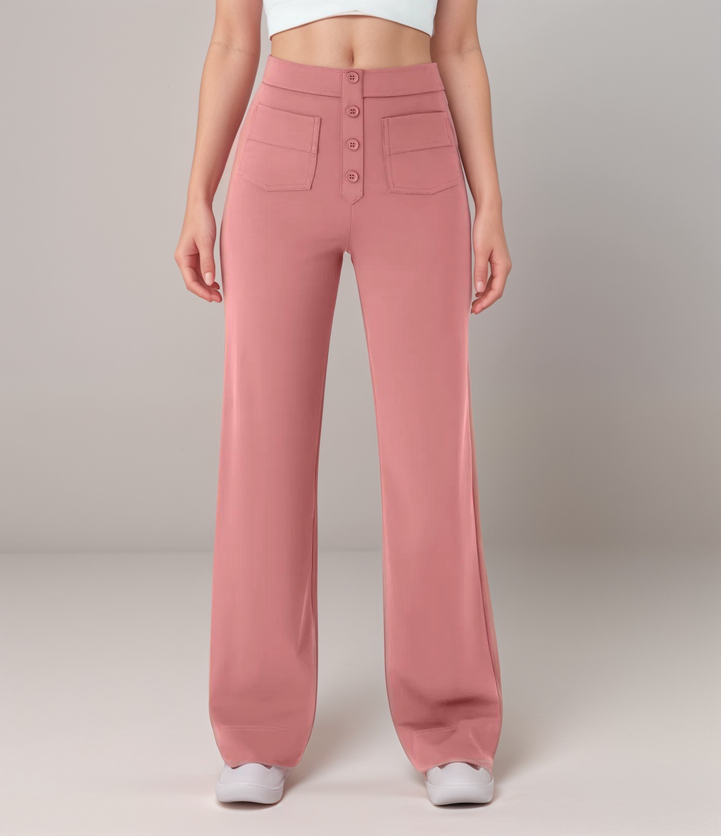 Elastische Hose mit hoher Taille