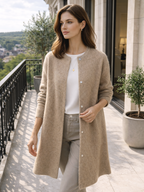 Langer Strickcardigan
