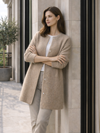 Langer Strickcardigan