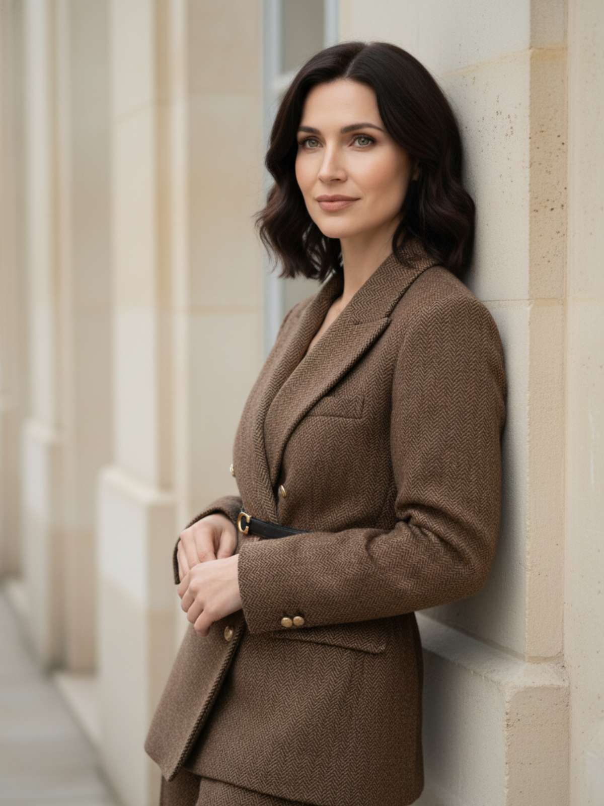 Zweireihiger Tweed
