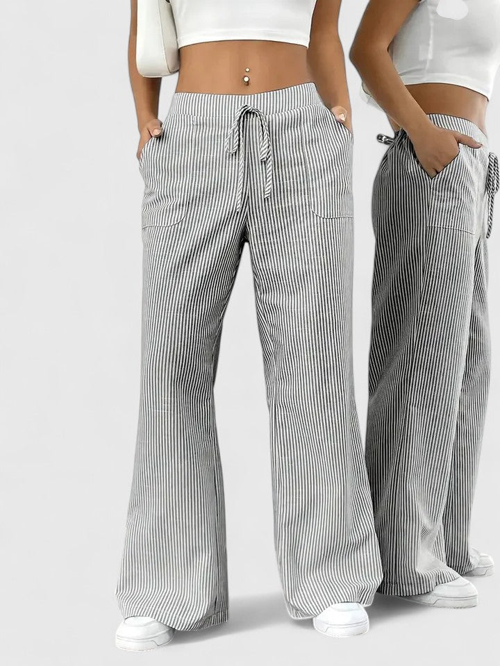 Bequeme Weite Hose mit Eleganten Details