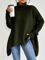 Eleganter Unisex Rollkragenpullover für jeden Anlass Damen