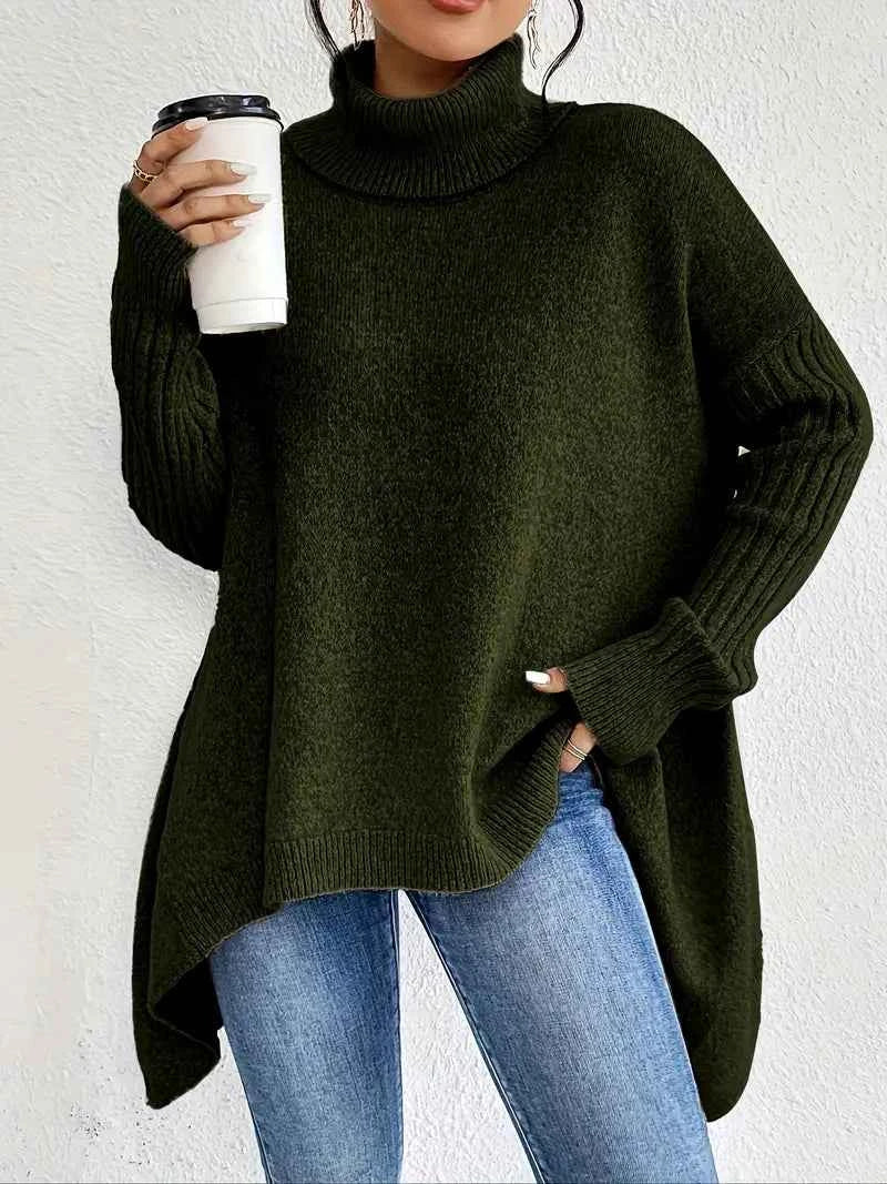 Eleganter Unisex Rollkragenpullover für jeden Anlass Damen