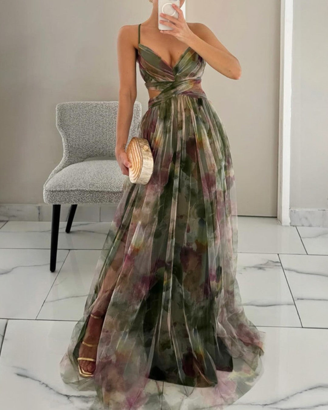 Mandy | Zauberhaftes Maxikleid mit Blumenprint