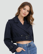 Emma | Kurzer, taillierter Trenchcoat