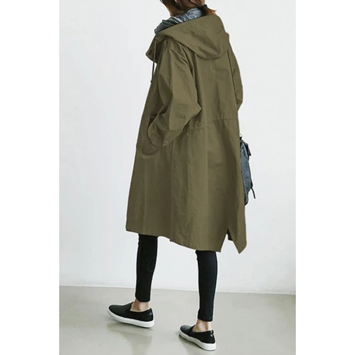 Madeline | Eleganter Trenchcoat mit Kapuze für zeitlosen Alltagsstil