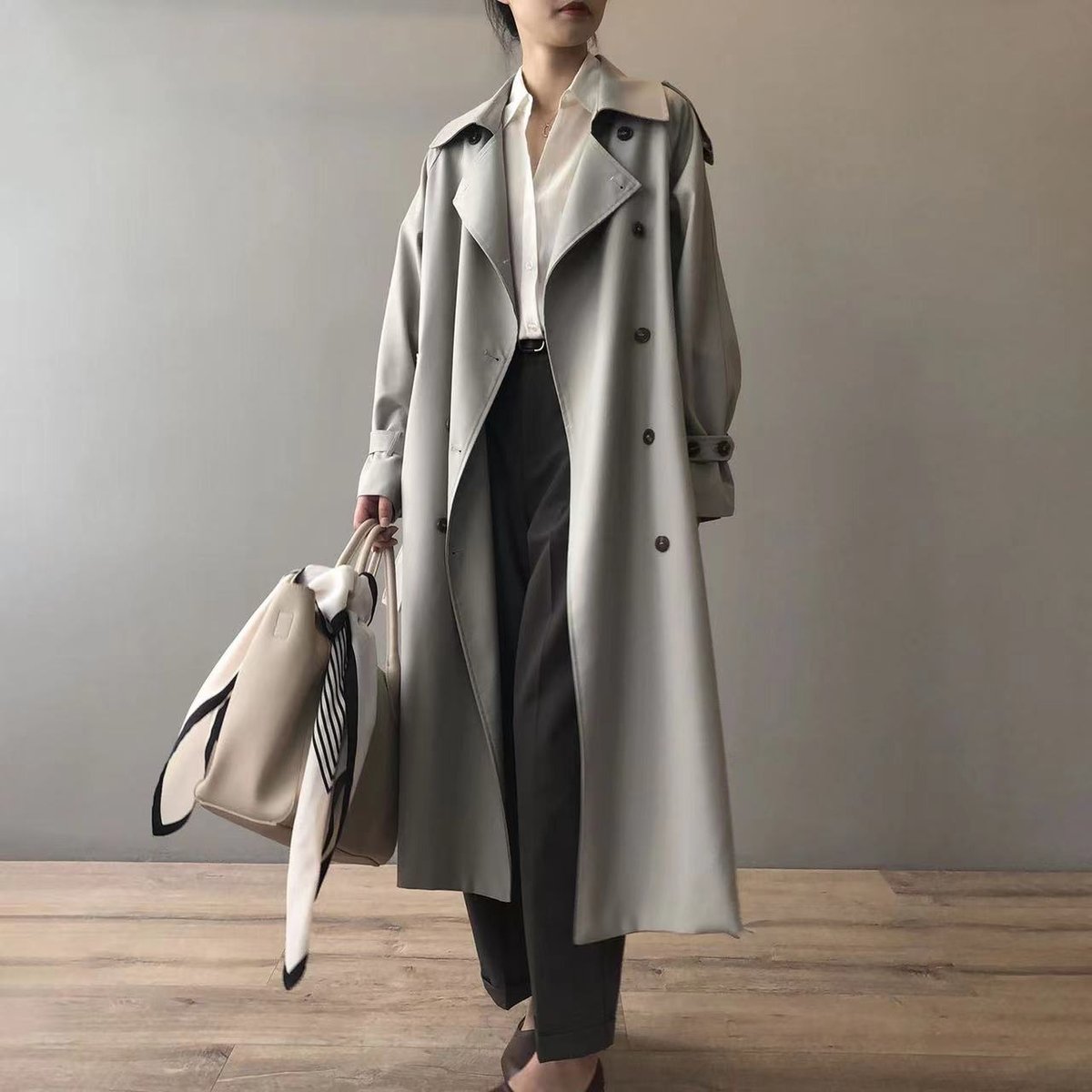 Charlotte | Wasserabweisender zweireihiger Trenchcoat für zeitlosen Stil