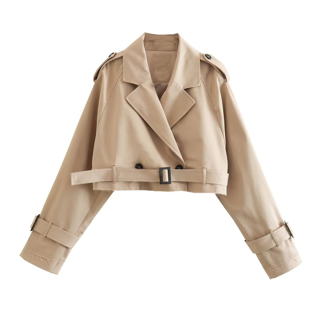 Karla | Stilvoller und vielseitiger kurzer Trenchcoat