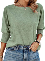 Wilma | Einfache Rundhalsausschnitt Bluse