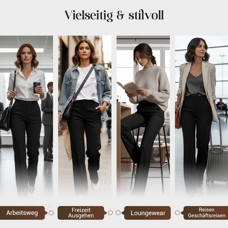 Damen Anzughose mit hoher Taille (1 kaufen, 1 GRATIS dazu)