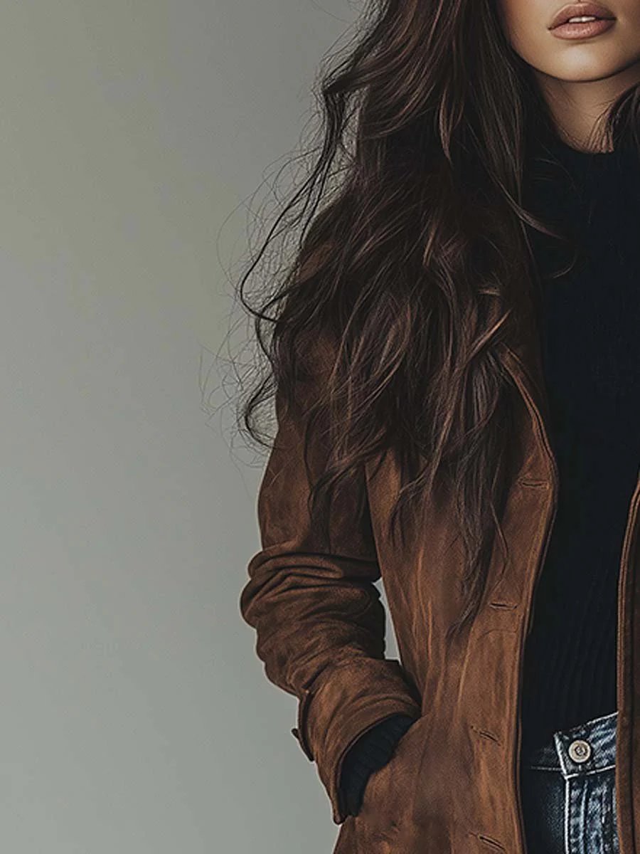 Claudia | Langer taillierter Trenchcoat mit zeitlosem zweireihigem Stil